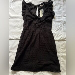 Francesca's Collections Black Sleeveless V-Neck Sundress